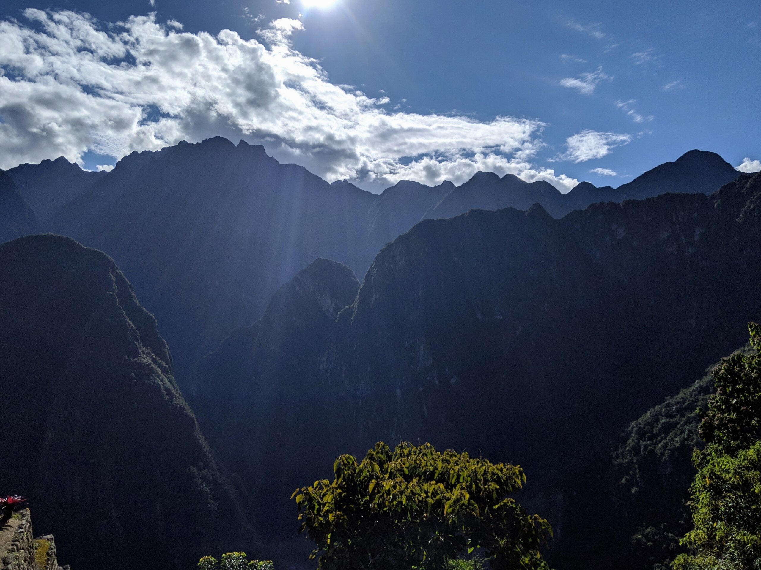 Mountains surrounding Machu Picchu